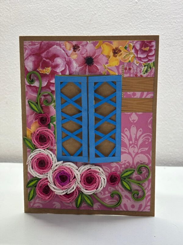 Handmade Quilling Window Card