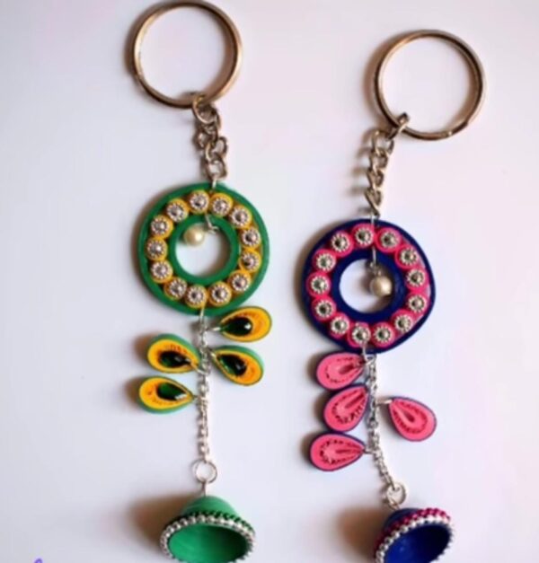 Quilled Dream Catcher Keychain Set Of 2 - Image 2