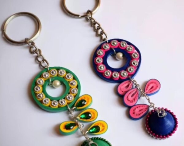 Quilled Dream Catcher Keychain Set Of 2