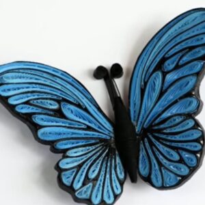 Exquisite Handmade Quilling Butterfly Fridge Magnet – Vibrant & Customizable (Set of 1)