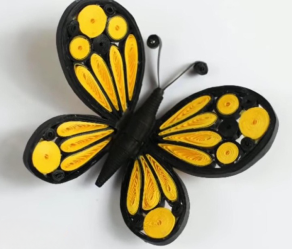 Exquisite Handmade Quilling Butterfly Fridge Magnet – Vibrant & Customizable (Set of 1) - Image 4
