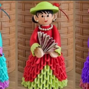 3D Origami Quilling Fusion doll