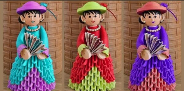3D Origami Quilling Fusion doll