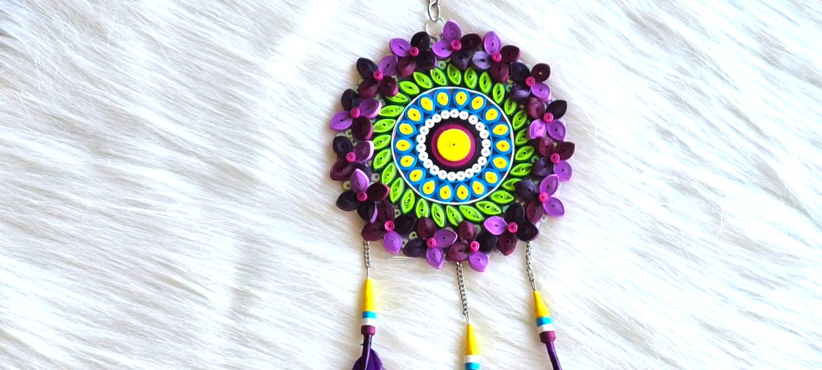 Handmade Quilling Mandala Dream Catcher