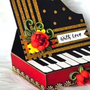 Piano Gift Box Easel Card