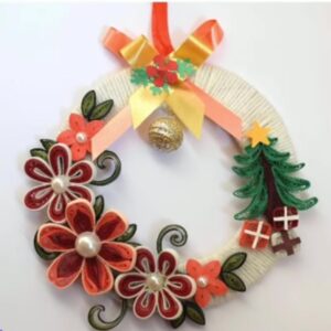 Quilled Wreath Fridge Magnet