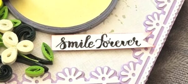 Hexagon Photo Frame With Purple Flowers - Image 4