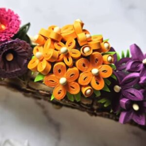 Miniature Quiling Flower Pot