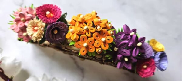 Miniature Quiling Flower Pot - Image 2