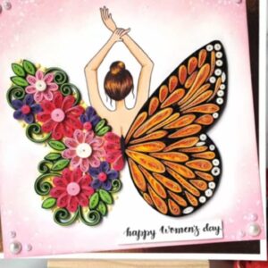 Quilled Buterfly Card