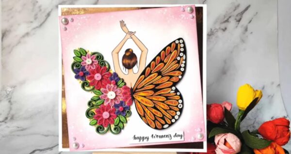 Quilled Buterfly Card - Image 4
