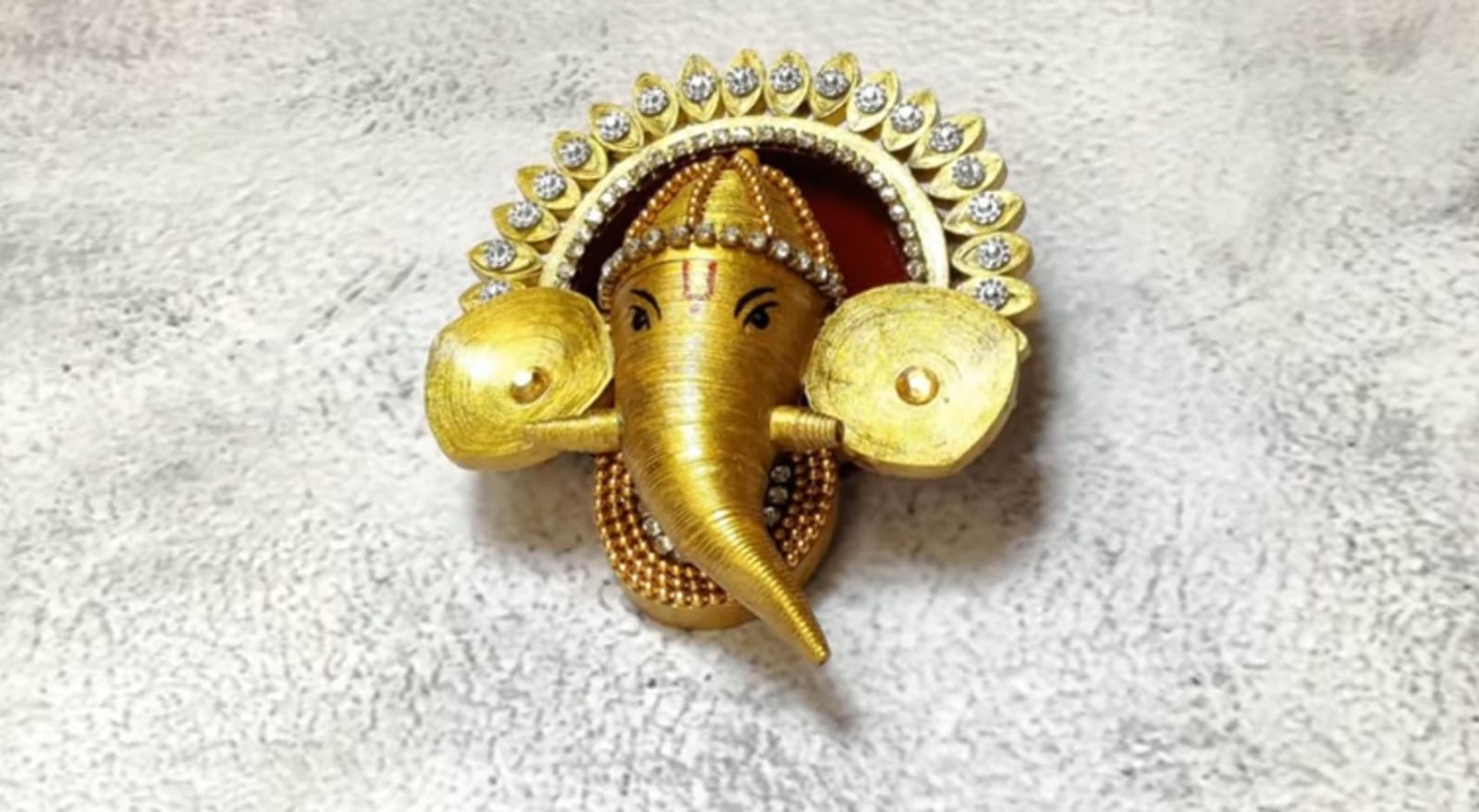 Handmade Quilling Ganesha Fridge Magnet
