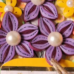 Quilled Flower Jar Card