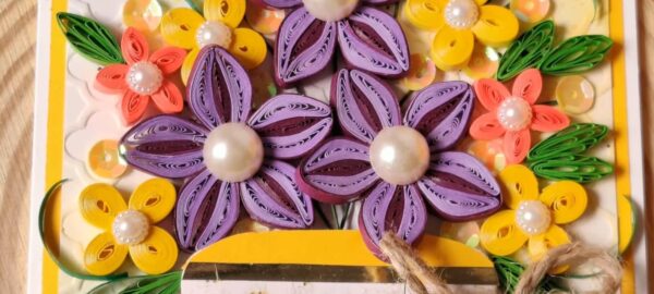 Quilled Flower Jar Card - Image 2