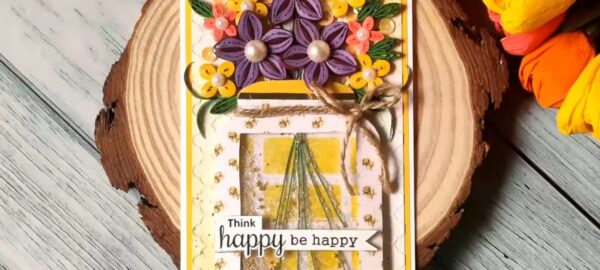Quilled Flower Jar Card - Image 3