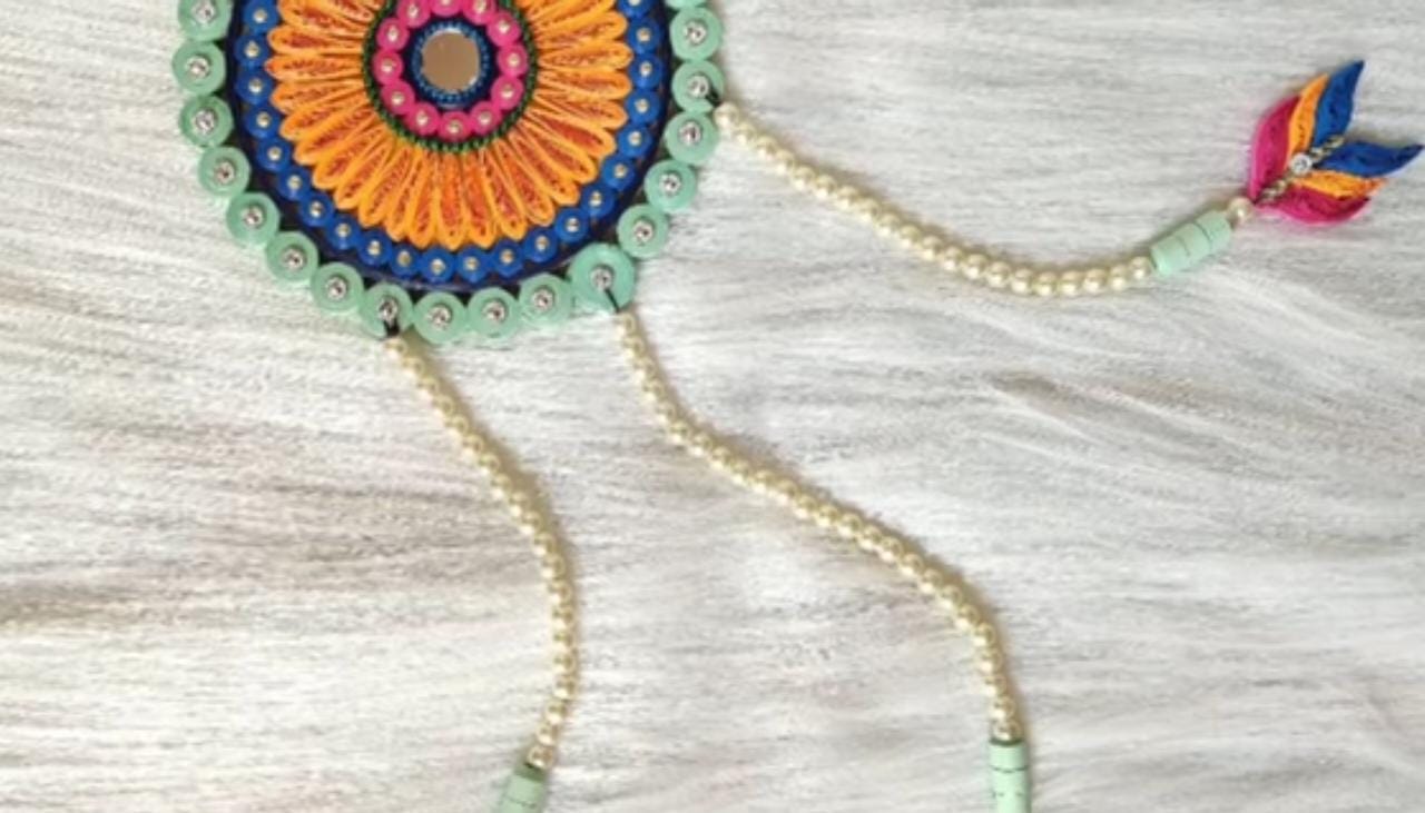 Quilled Dream Catcher Wall Hanging - Image 4