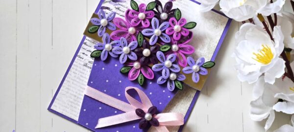 Quilled Flower Pot Easel Card - Image 5