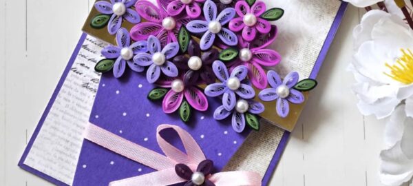 Quilled Flower Pot Easel Card - Image 4
