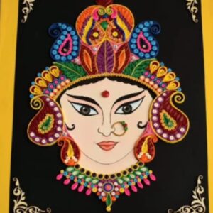 Quilled Durga Wall Hanging