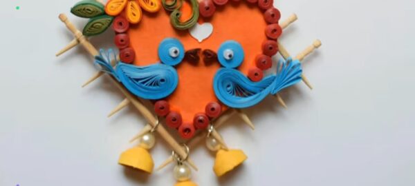 Quilled Love Bird Fridge Magnets Set Of 2 - Image 2