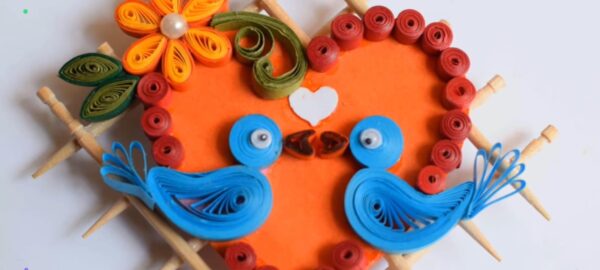 Quilled Love Bird Fridge Magnets Set Of 2 - Image 4