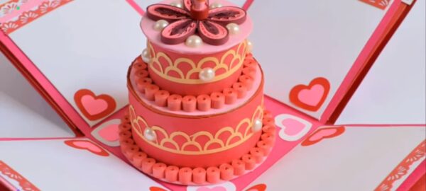 Quilled Explosion With Cake - Image 4