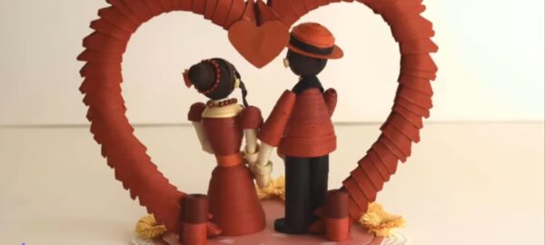 Quilling Love Couple - Image 2