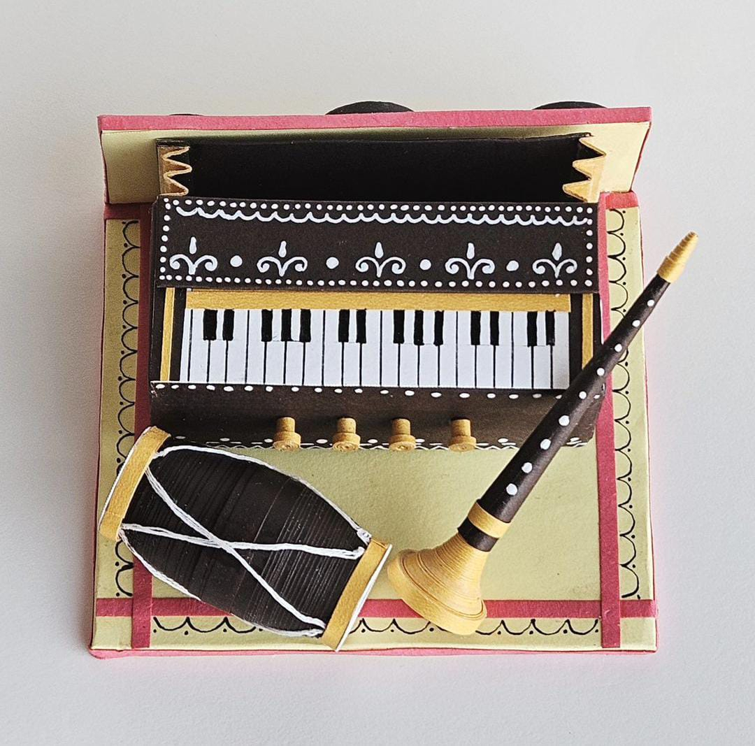 Handmade Music Instrument Fridge Magnet