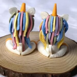 Charming Handmade Quilling Unicorn: Set of 2