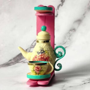 Beautiful Handmade quilling Kettle Cup Fridge Magnet : Set of 1