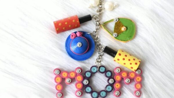 Handmade Quilling Keychain