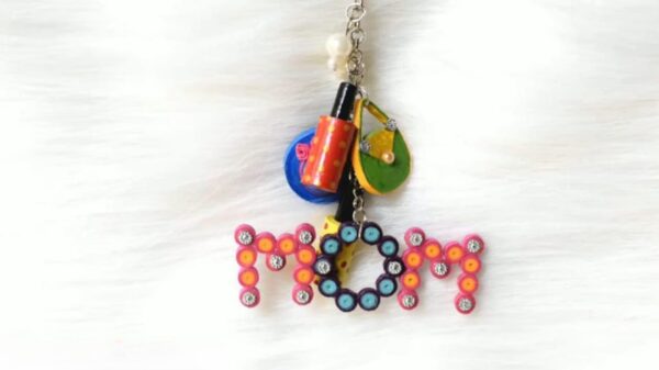 Handmade Quilling Keychain