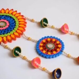 Stunning Handmade Quilling Mandala Wall Hanging | Quilling Dream Catcher (Set of 1)
