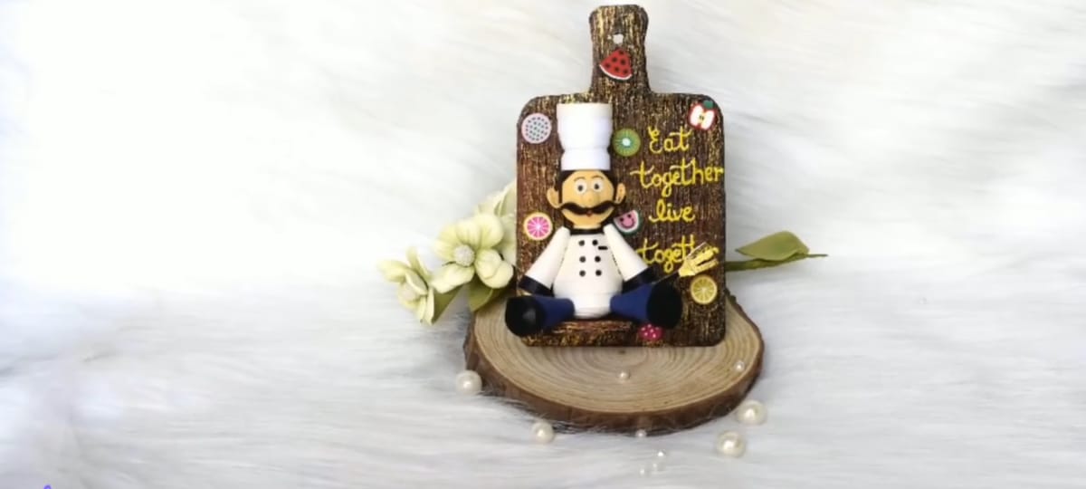 Handmade Quilling Chief Fridge Magnet