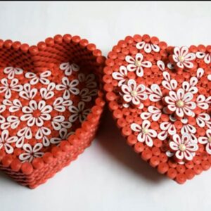 Lovely Quilled Heart Shaped Box – 5 Star Romantic Gift Storage