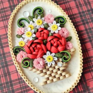 Adorable Handmade Quilled Fridge Magnet (14X8.5cm)