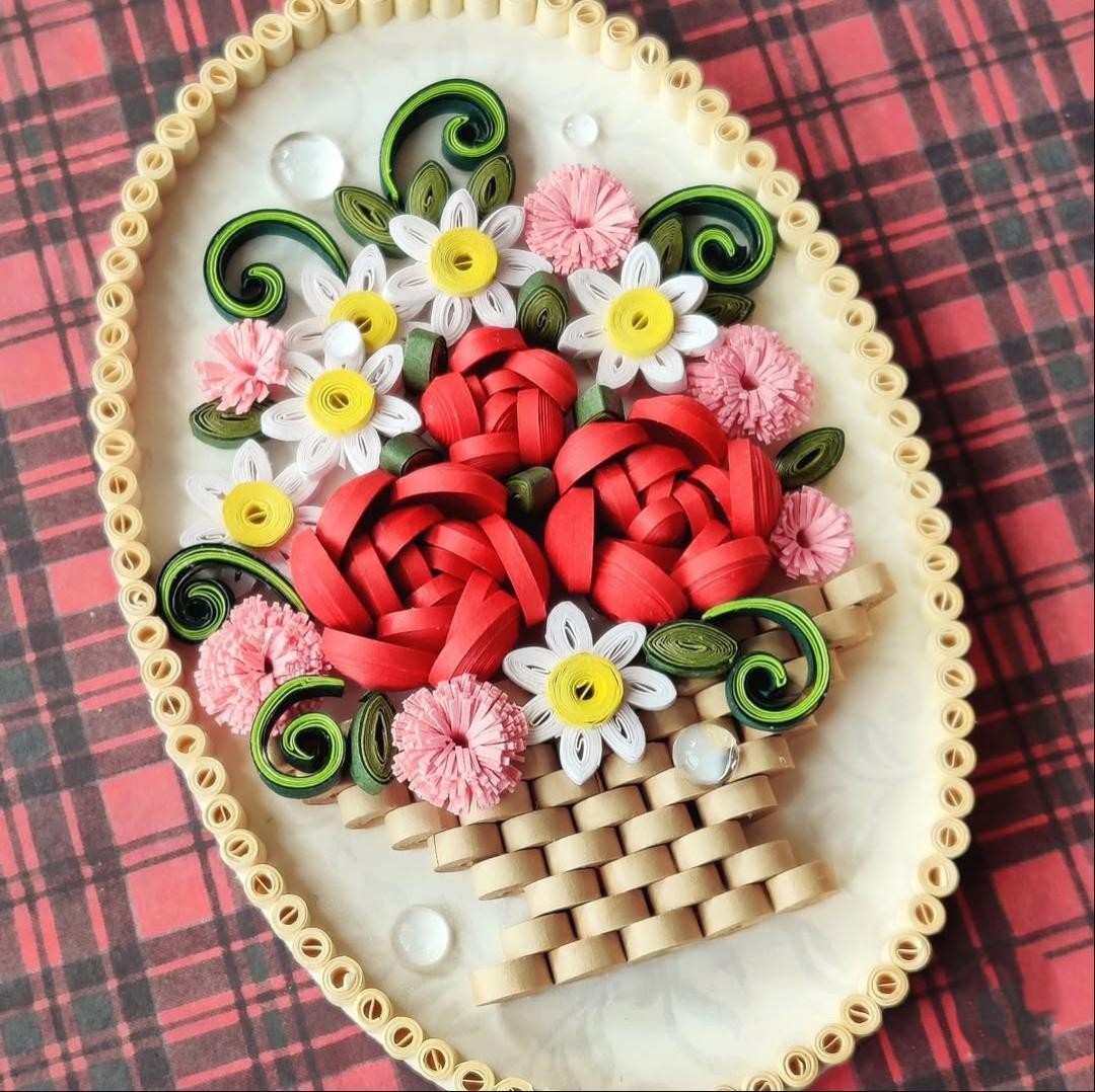 Quilled fridge magnet
