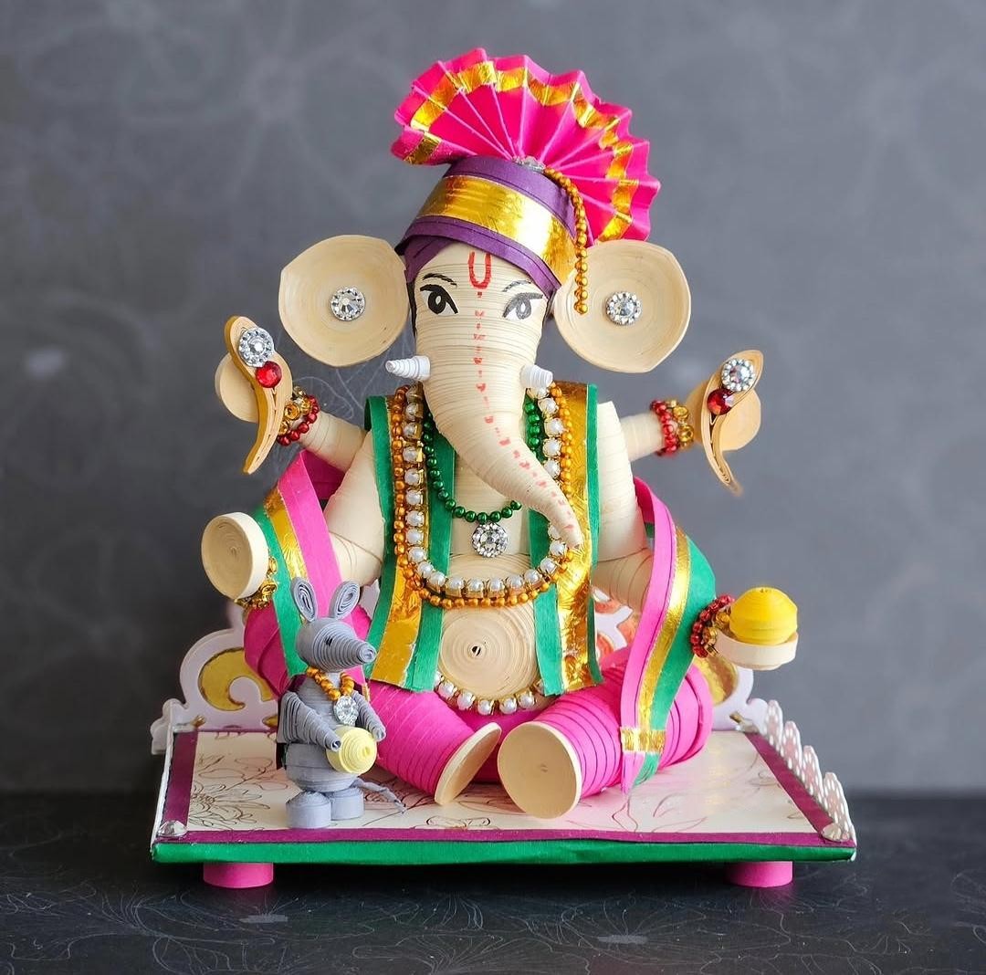 Quilling Ganesha Idol