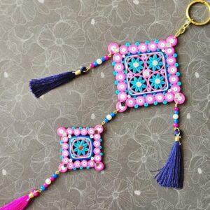 Stunning Quilled Wall Hanging – 5 Star Decorative Tassel Art