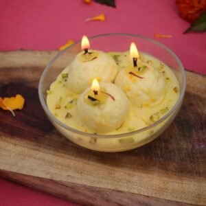 Set of 3 Handmade Rasmalai Candle