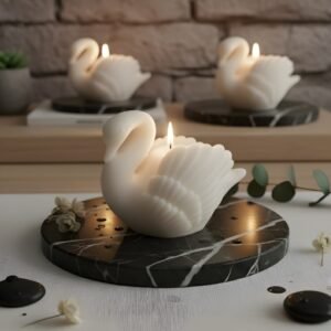 Scented Swan Candles Set of 2